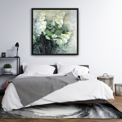 Encadré 36 x 36 - Lilas blanc