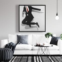 Framed 36 x 36 - Classical jumping man