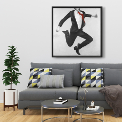 Framed 36 x 36 - Happy classic man