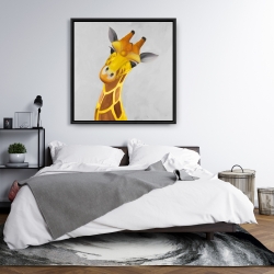 Encadré 36 x 36 - Girafe curieuse