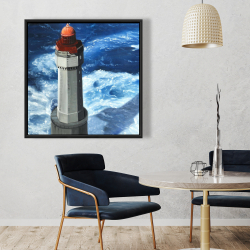 Framed 36 x 36 - The headlight of jument