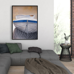 Framed 36 x 48 - Two canoe boats