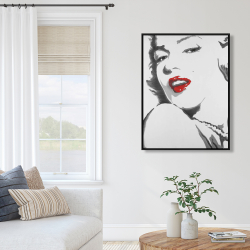 Framed 36 x 48 - Marilyn monroe outline style