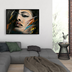 Framed 36 x 48 - Abstract woman portrait