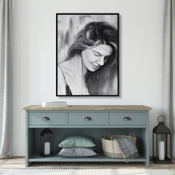 Encadré 36 x 48 - Portrait de femme souriante