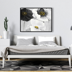 Encadré 36 x 48 - Assortiments de fleurs blanches