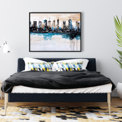 Framed 36 x 48 - Buildings on the horizon