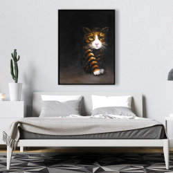 Framed 36 x 48 - Discreet cat