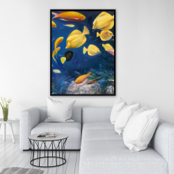 Framed 36 x 48 - Fish under the sea