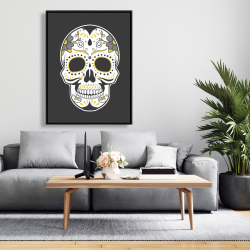 Framed 36 x 48 - Mexican sugar skull art
