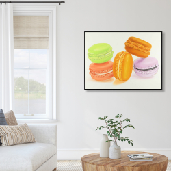 Framed 36 x 48 - Small bites of macaroons