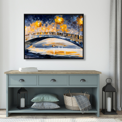 Encadré 36 x 48 - Pont au clair de lune