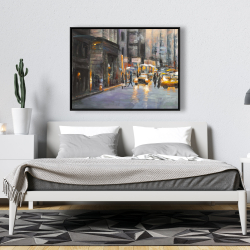 Framed 36 x 48 - Morning in the streets of new-york city