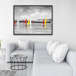 Framed 36 x 48 - Sailing on the lake