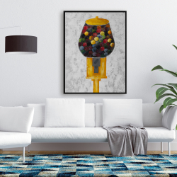 Framed 36 x 48 - Yellow gum dispenser