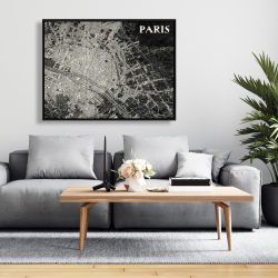 Framed 36 x 48 - Airplane satellite view