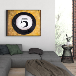 Framed 36 x 48 - Billiard ball no5