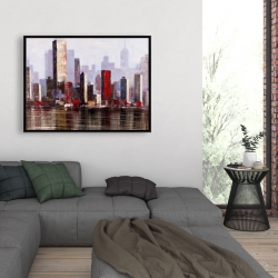 Encadré 36 x 48 - Ville style industrielle