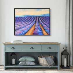 Framed 36 x 48 - Lavender fields