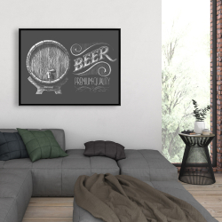 Framed 36 x 48 - Old beer sign