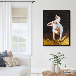 Framed 36 x 48 - Happy pig