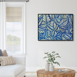 Framed 36 x 48 - Leaves patterns