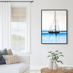 Framed 36 x 48 - Sailboat on a calm water