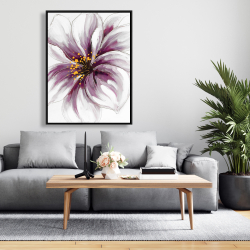 Framed 36 x 48 - Purple orchid