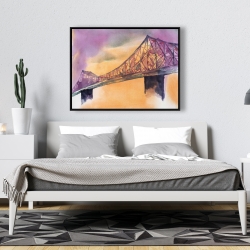 Framed 36 x 48 - Montreal jacques-cartier bridge