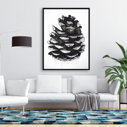 Encadré 36 x 48 - Cocotte de pin