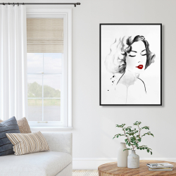 Framed 36 x 48 - Watercolor woman
