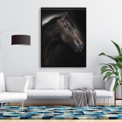 Encadré 36 x 48 - Cheval solitude