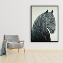 Encadré 36 x 48 - Cheval coeur sauvage