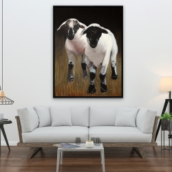 Framed 36 x 48 - Two lambs