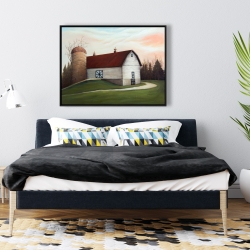 Encadré 36 x 48 - Grange blanche