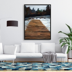 Encadré 36 x 48 - Lac & quai