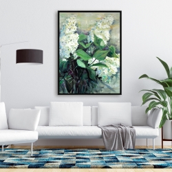 Encadré 36 x 48 - Lilas blanc
