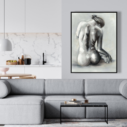 Framed 36 x 48 - Nude woman from behind
