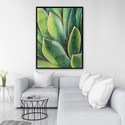 Framed 36 x 48 - Watercolor agave plant
