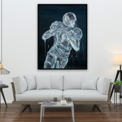 Framed 36 x 48 - Football player