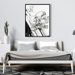 Encadré 36 x 48 - Lumière d'une moto