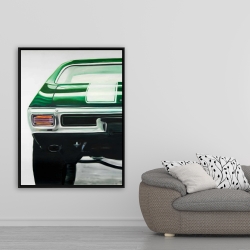 Encadré 36 x 48 - Voiture classique vert forêt 