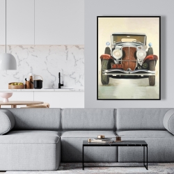 Framed 36 x 48 - Vintage luxury car