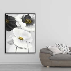 Framed 36 x 48 - Assorted white flowers