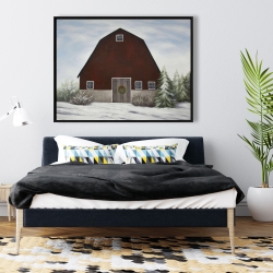Encadré 36 x 48 - C'est l'hiver à la ferme