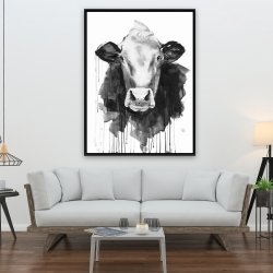 Encadré 36 x 48 - Vache