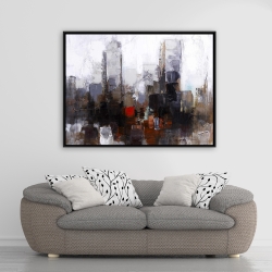 Framed 36 x 48 - Obscure city