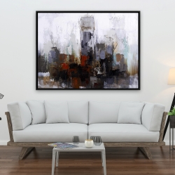 Framed 36 x 48 - Obscure buildings