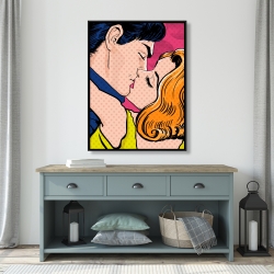 Encadré 36 x 48 - Couple de style pop art