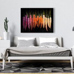 Framed 36 x 48 - Colorful carrots